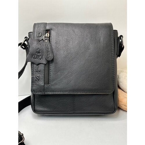 Сумка мессенджер DIGALS, фактура гладкая, black