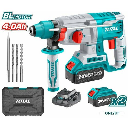 Перфоратор Total TRHLI202287 с 2-мя АКБ кейс 24119₽