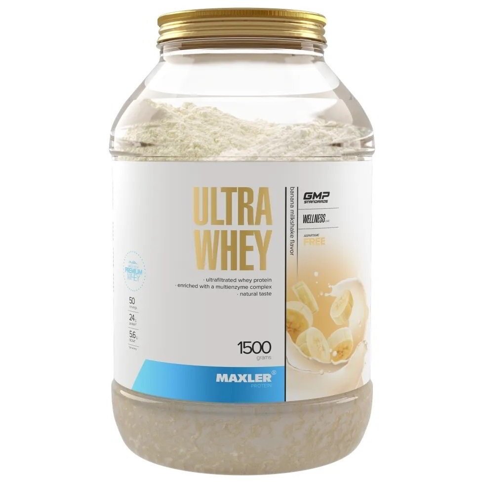 Maxler Ultra Whey 1500 гр (Maxler) Бананово-молочный коктейль