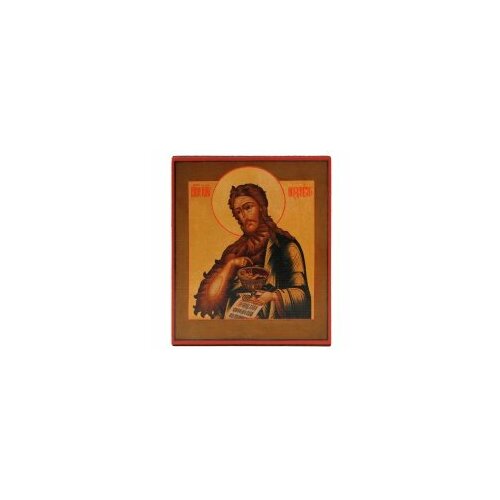 Икона фотопеч. на холсте, доска Иоанн Предтеча 18х24 #155083 освященная икона иоанн предтеча с житием 24 18 см на дереве