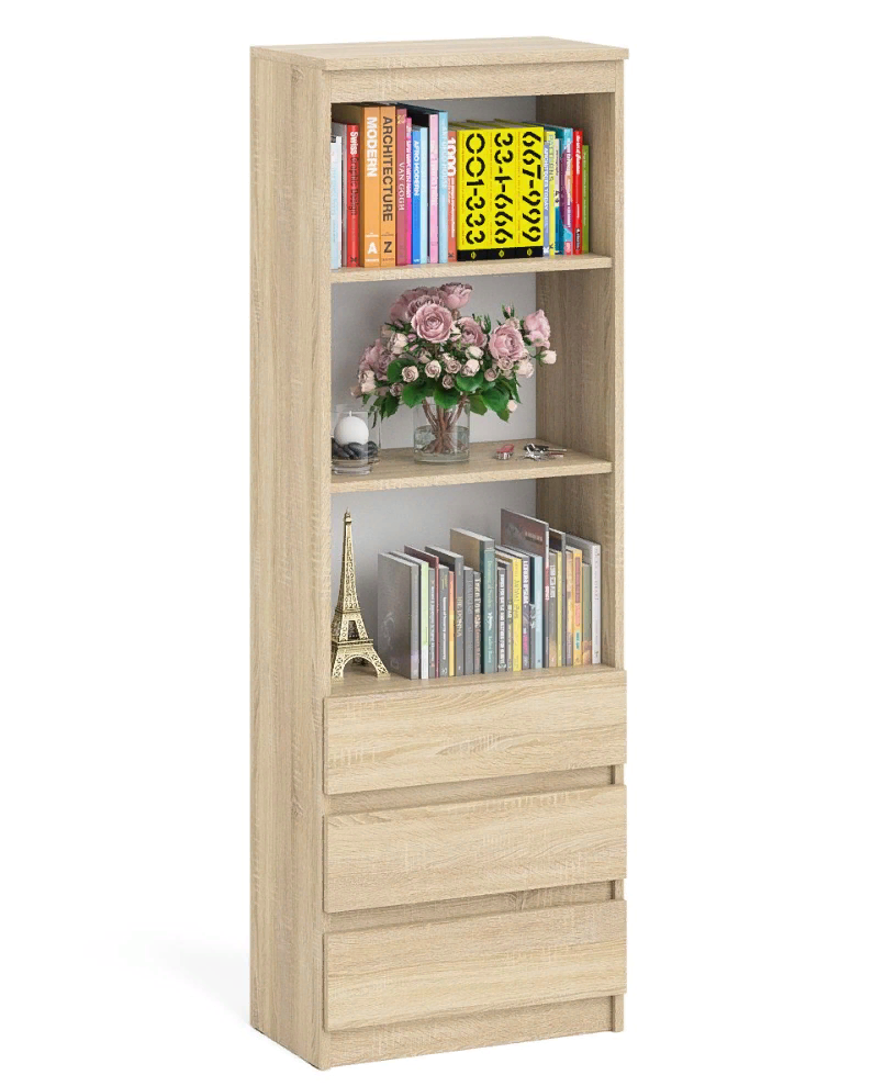 фото Стеллаж Мори МСТ 600.3 дуб сонома