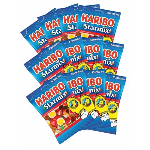 Мармелад HARIBO Стармикс (Starmix), 12 пакетиков по 80 гр.