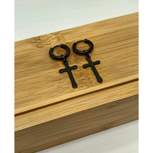 Серьги , черный