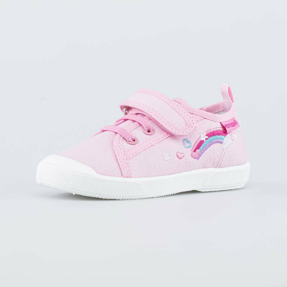 фото Розовые хлопковые кеды Радуга котофей 231242-11 размер 23