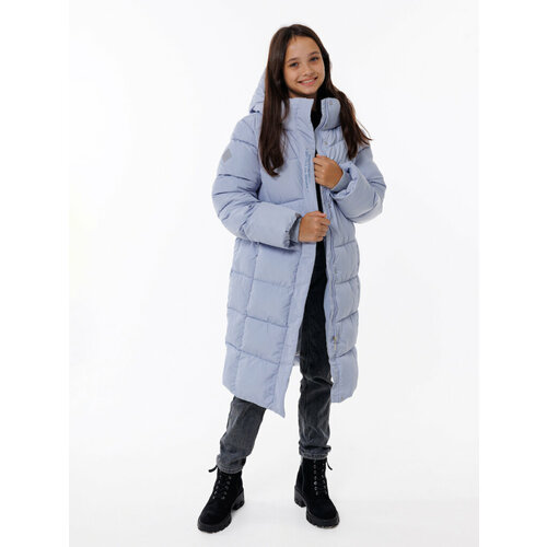 фото Куртка аксарт зимняя, размер 158, голубой