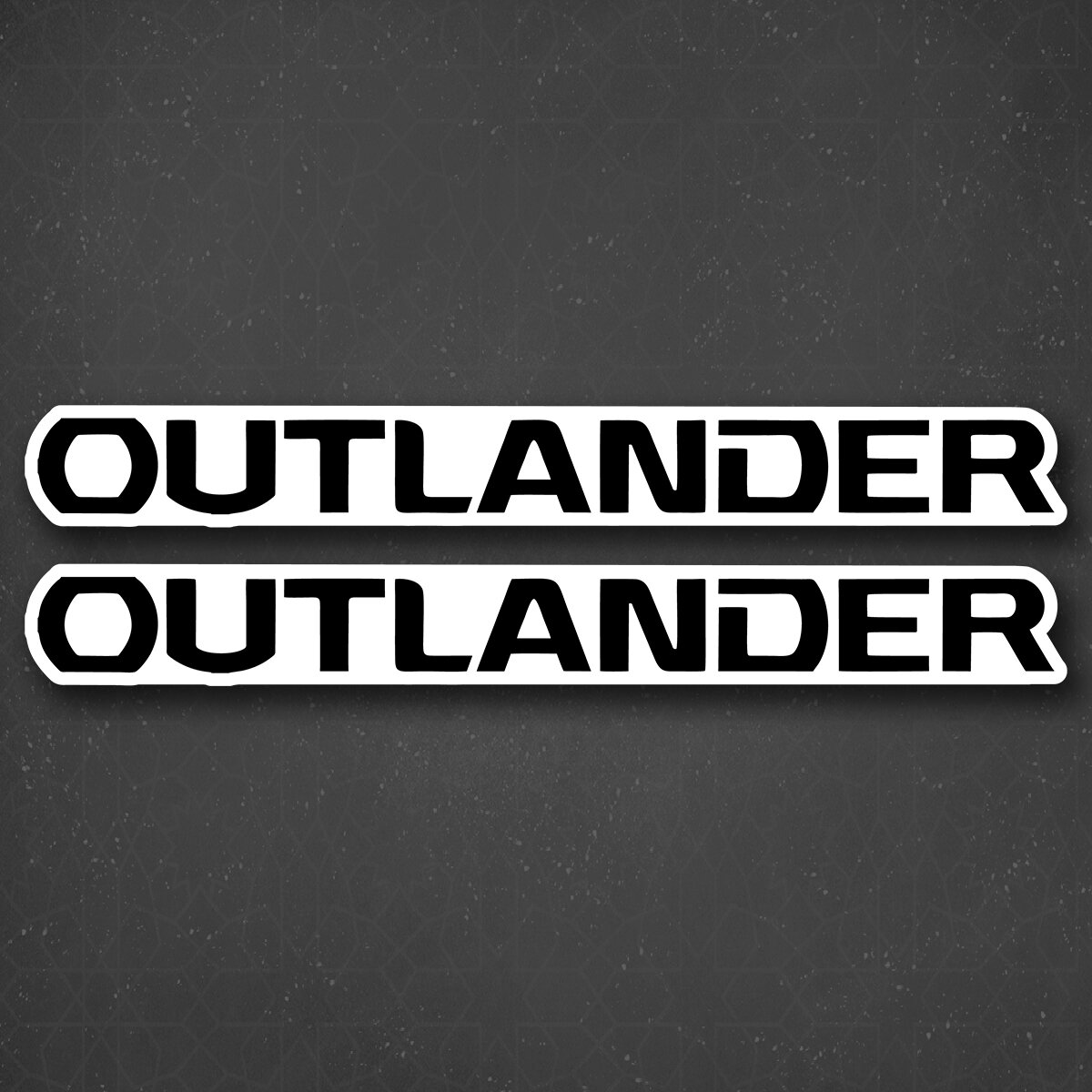 Наклейка на авто "Outlander - Аутлендер" 24x2 см