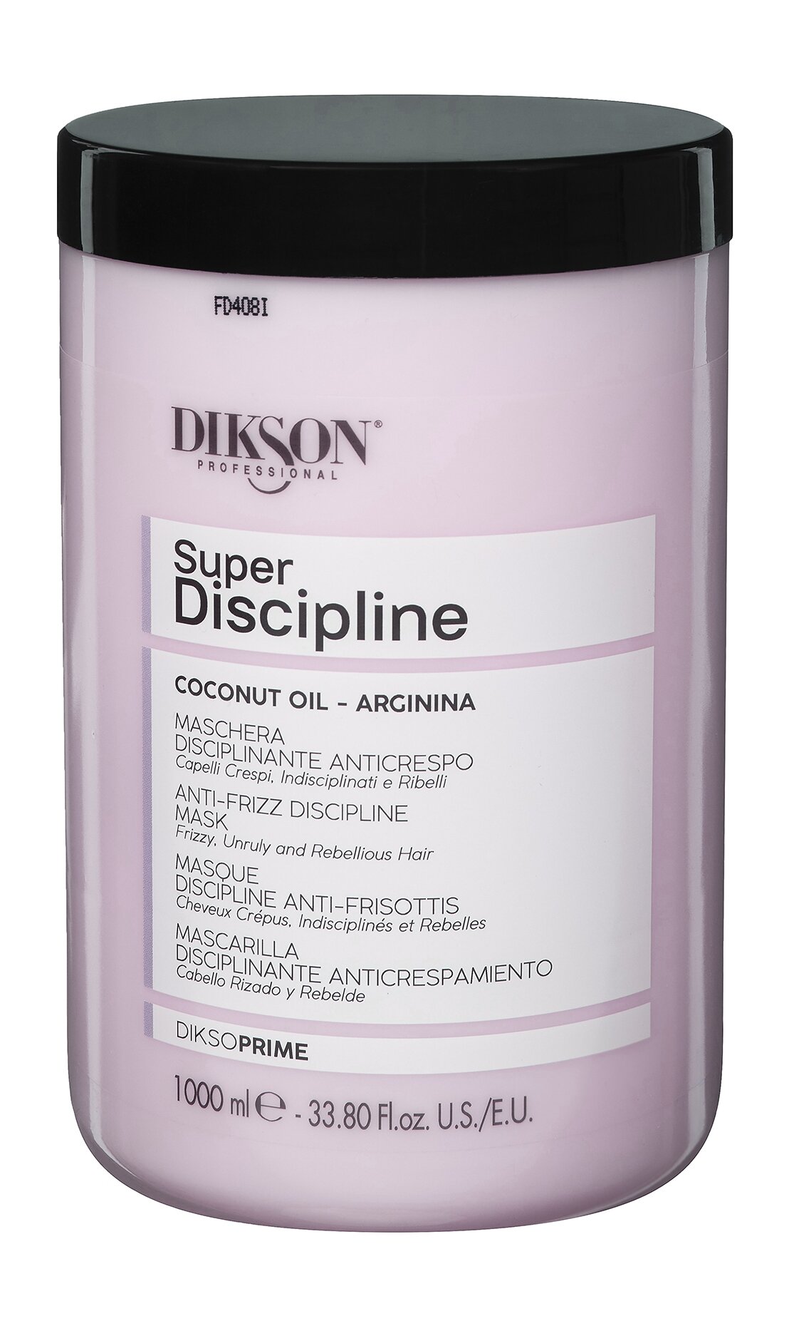 DIKSON Anti-Frizz Discipline Mask Маска для пушистых волос с кокосовым маслом, 1000 мл