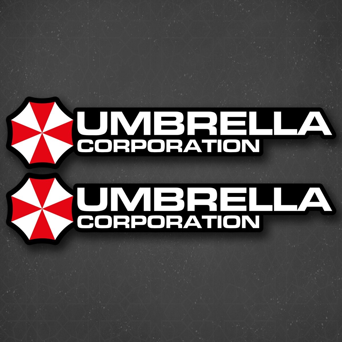 Наклейка на авто "Umbrella corporation - Корпорация Амбрелла" 24x5 см