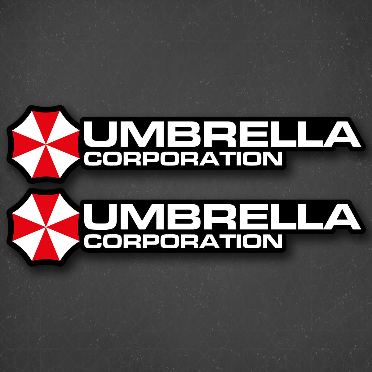 Наклейка на авто "Umbrella corporation - Корпорация Амбрелла" 24x5 см