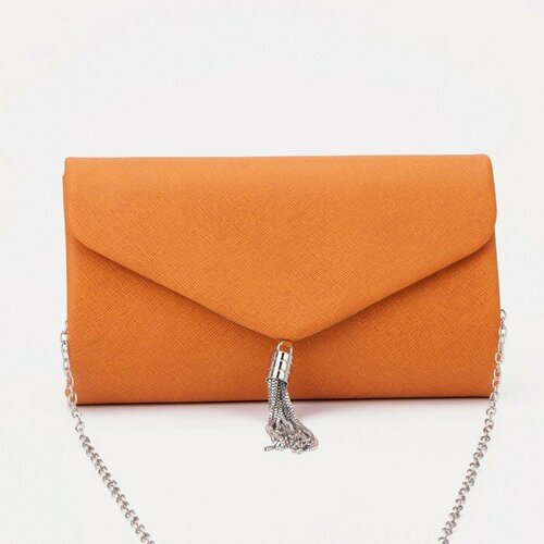 фото Сумка клатч , оранжевый нет бренда
