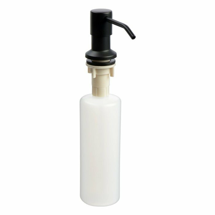 Дозатор для жидкого мыла Accoona A185F, 400 мл, врезной, черный/матовый (комплект из 2 шт)