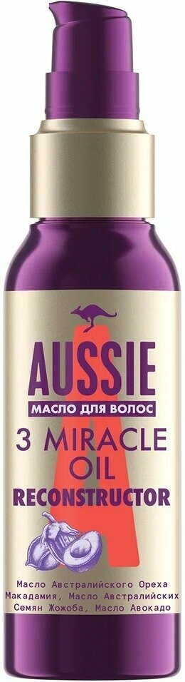 Масло для волос Aussie 3 Miracle Oil Reconstructor 100мл 2 шт