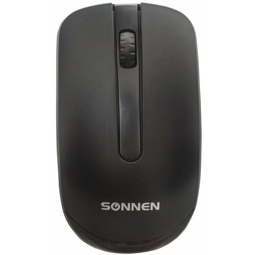 Мышь беспроводная Sonnen M-3032 USB 1200dpi 2 кнопки1 колесо-кнопка оптическая черная х2шт 216500₽