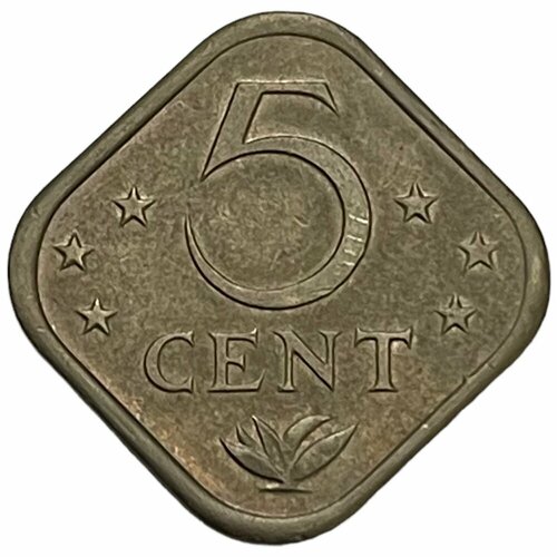 Нидерландские Антильские острова 5 центов 1978 г. нидерландские антильские острова 25 центов 1994 г