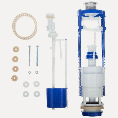 Изображение товара Арматура сантехническая Ремоколор 2-х уровневая, универсал, клапан, нижняя подводка, металл, кнопка, (шт,) 61-0-027