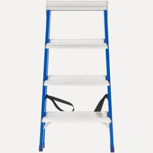 Изображение товара Стремянка Ремоколор стальная двухсторонняя 4 ступени, 63-0-124