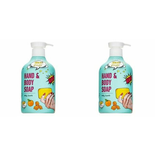 Мыло для рук и тела WOW FRAU, Milky Sweets, 500 мл, 2 уп.