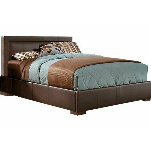 Кровать Малайзия из массива дерева 144х226х206 (искусственная кожа)