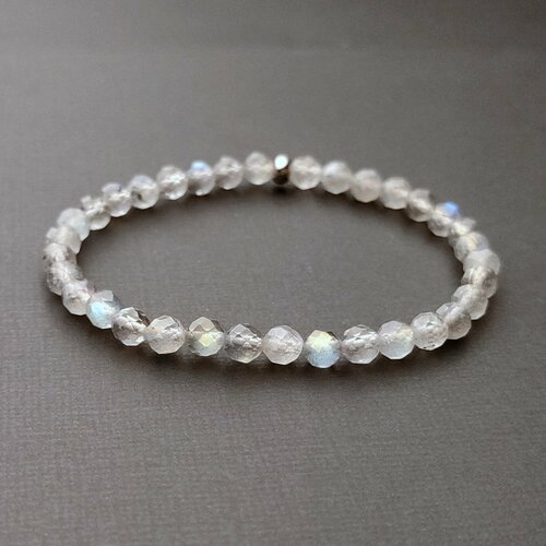 фото Браслет, размер 17.5 см, серый нет бренда