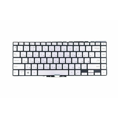 Клавиатура для Asus UX435EA UX435EG, p/n: 0KNB0-260LTW00, ASM19G53RCJ9206, цвет серебряный, 1 шт