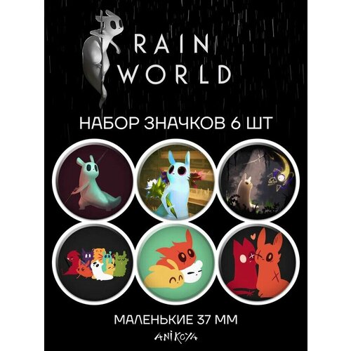 Значки на рюкзак Rain World игра