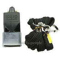 Свисток FOX40 "Classic", пластик, для баскетбола и футбола, чёрный. — фото 1