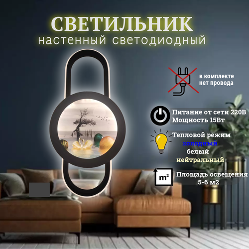 Светодиодный настенный светильник бра арт 230222 1210₽