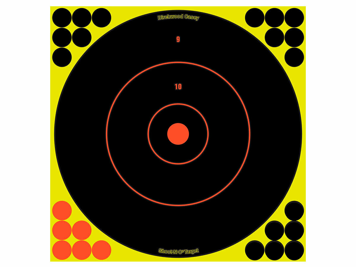 Мишень осыпающаяся Birchwood Shoot•N•C Bull's-eye Target Ø 12″ 50шт. BC-34050