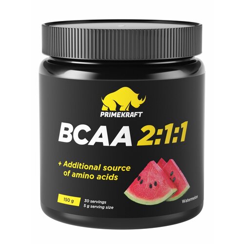фото Primekraft аминокислотный комплекс bcaa 2:1:1 со вкусом арбуз, 150 г prime kraft