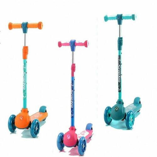 фото Next самокат 3-х колесный космос (orange, rosemary, green) 533-21-42 с 3 лет