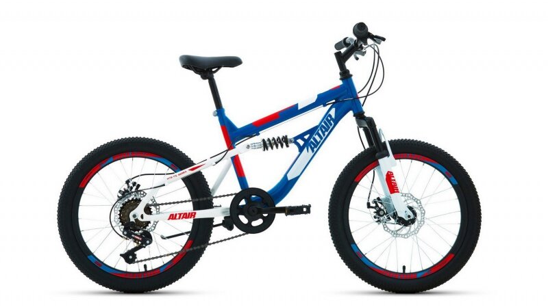 фото Велосипед 20 FORWARD ALTAIR MTB FS (DISK) (Двухподвес) (6-ск.) 2022 (рама 14) синий/красный