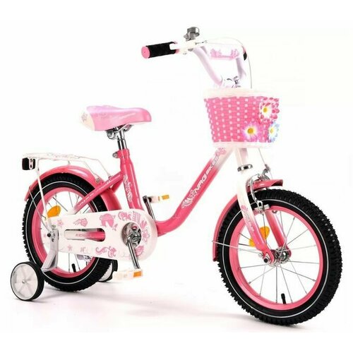 фото Велосипед nrg bikes canary 14 pink-white