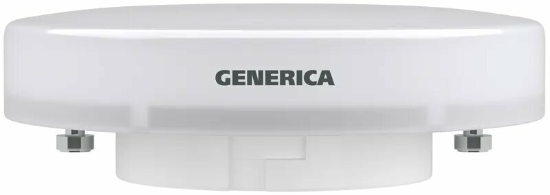 Лампа светодиодная GENERICA T80 12Вт таблетка 4000К GX53 230В - фото №3