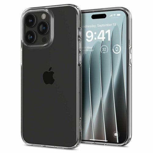 Чехол SPIGEN для iPhone 15 Pro Max - Crystal Flex - Прозрачный - ACS06443 чехол spigen для galaxy a72 crystal flex кристально прозрачный acs02327