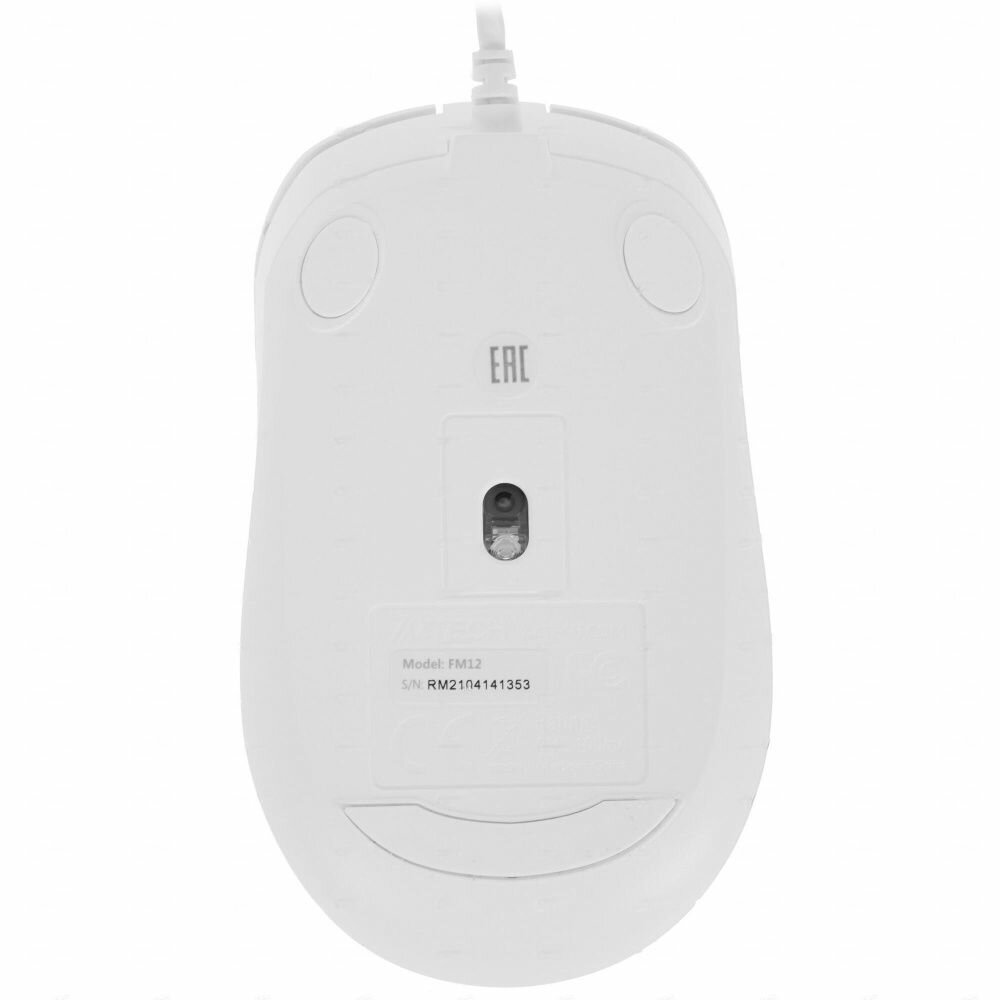 Мышь A4TECH Fstyler FM12, оптическая, проводная, USB, белый [fm12 white] - фото №20