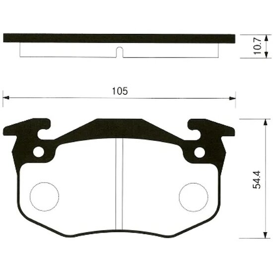 Колодки тормозные задние Sangsin Brake для CITROEN XSARA 97-05 / PEUGEOT 206 / RENAULT Megane, 4 шт