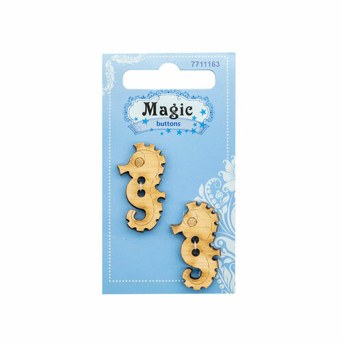 фото Lw820-v45 набор пуговиц 'морской конек', 2 шт (упак), magic buttons