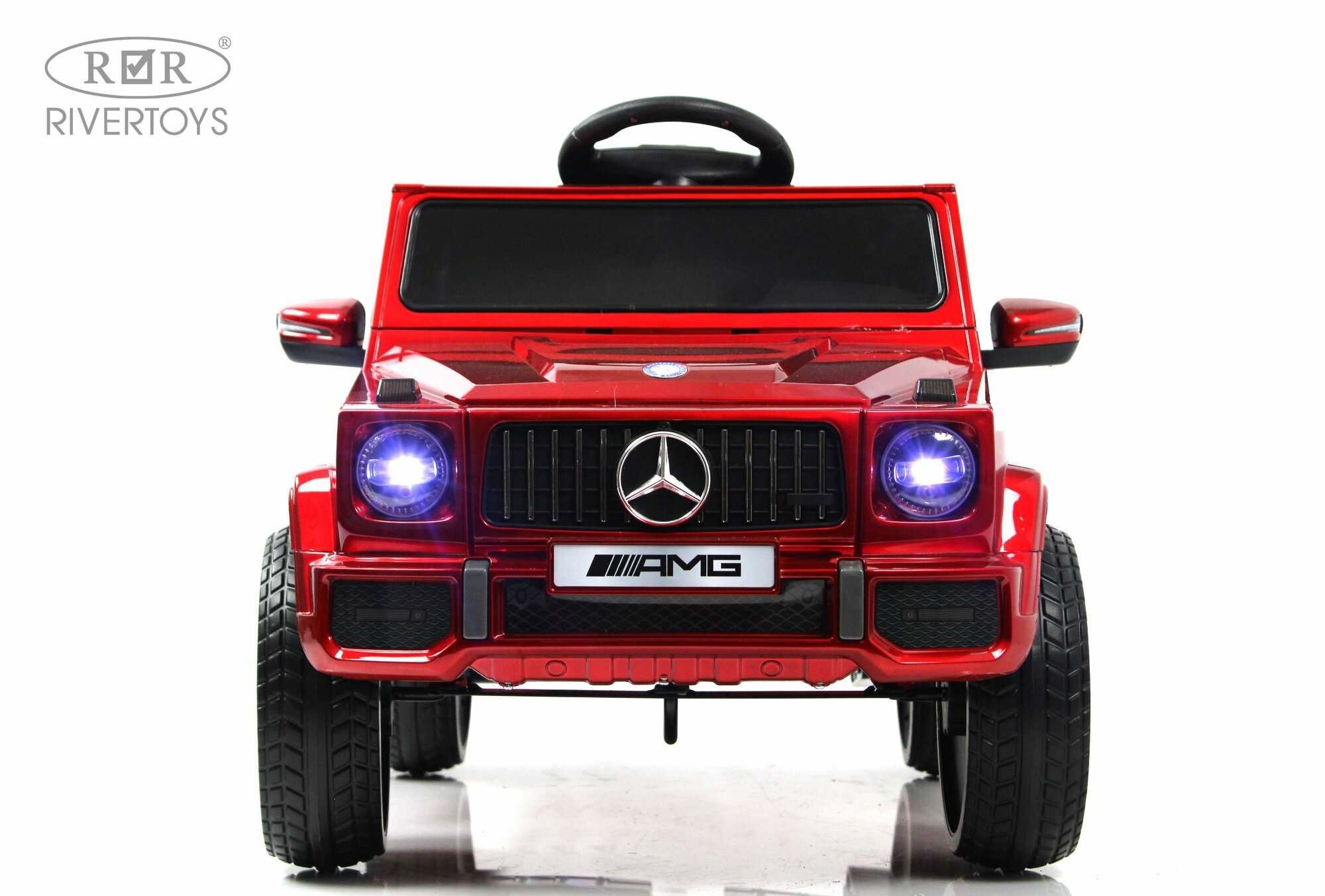 RiverToys Детский электромобиль Mercedes-AMG G63 (G222GG) красный глянец