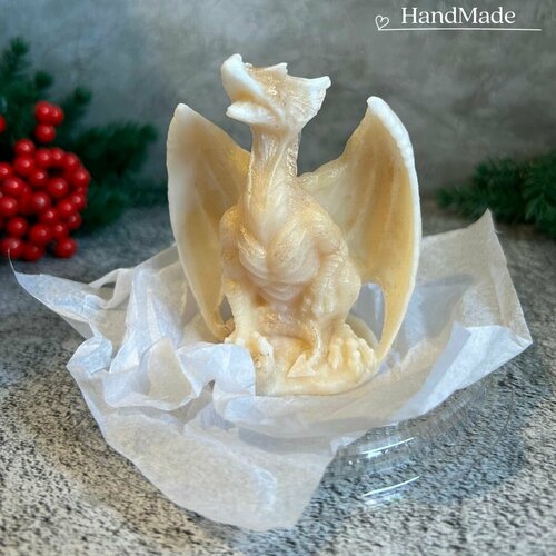 Мыло Подарочное ручной работы Дракон подарочное мыло новогоднее символ нового года 2024 дракон 1 шт