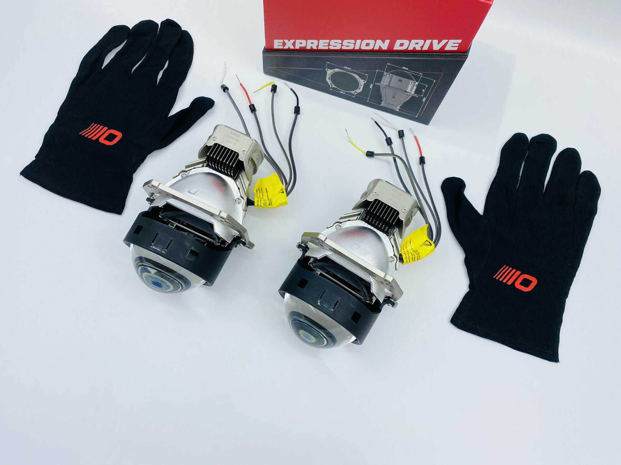 Светодиодные би лед модули Optima Premium Bi LED Expression Drive 3.0", комплект, 2 линзы — фото 2