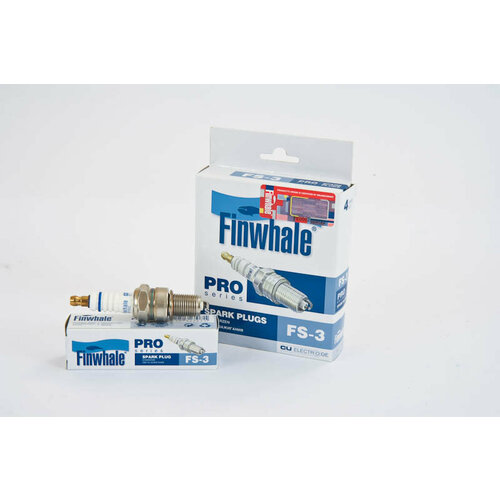 Свеча зажигания для а/м Газ 406дв. Finwhale FS3 PRO медный электрод (4шт)