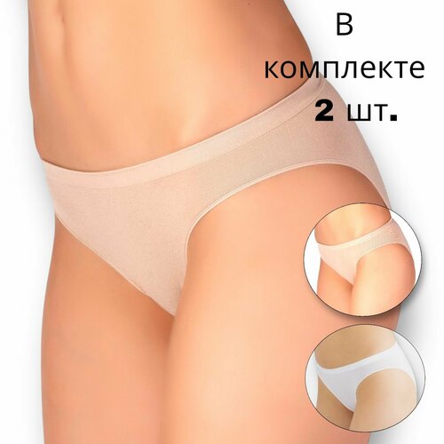 фото Трусы ve.nu.s, 2 шт., размер fee, белый, бежевый