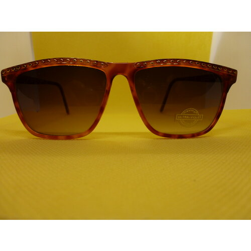 фото Солнцезащитные очки baron барон 9644, овальные, оправа: пластик, складные, с защитой от уф, коричневый