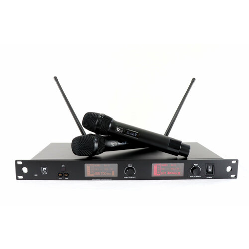 RFIntell QL5R QL1-B 720,500-754,000 МГц, 2-канальная радиосистема с 2-мя ручными микрофонами QL1