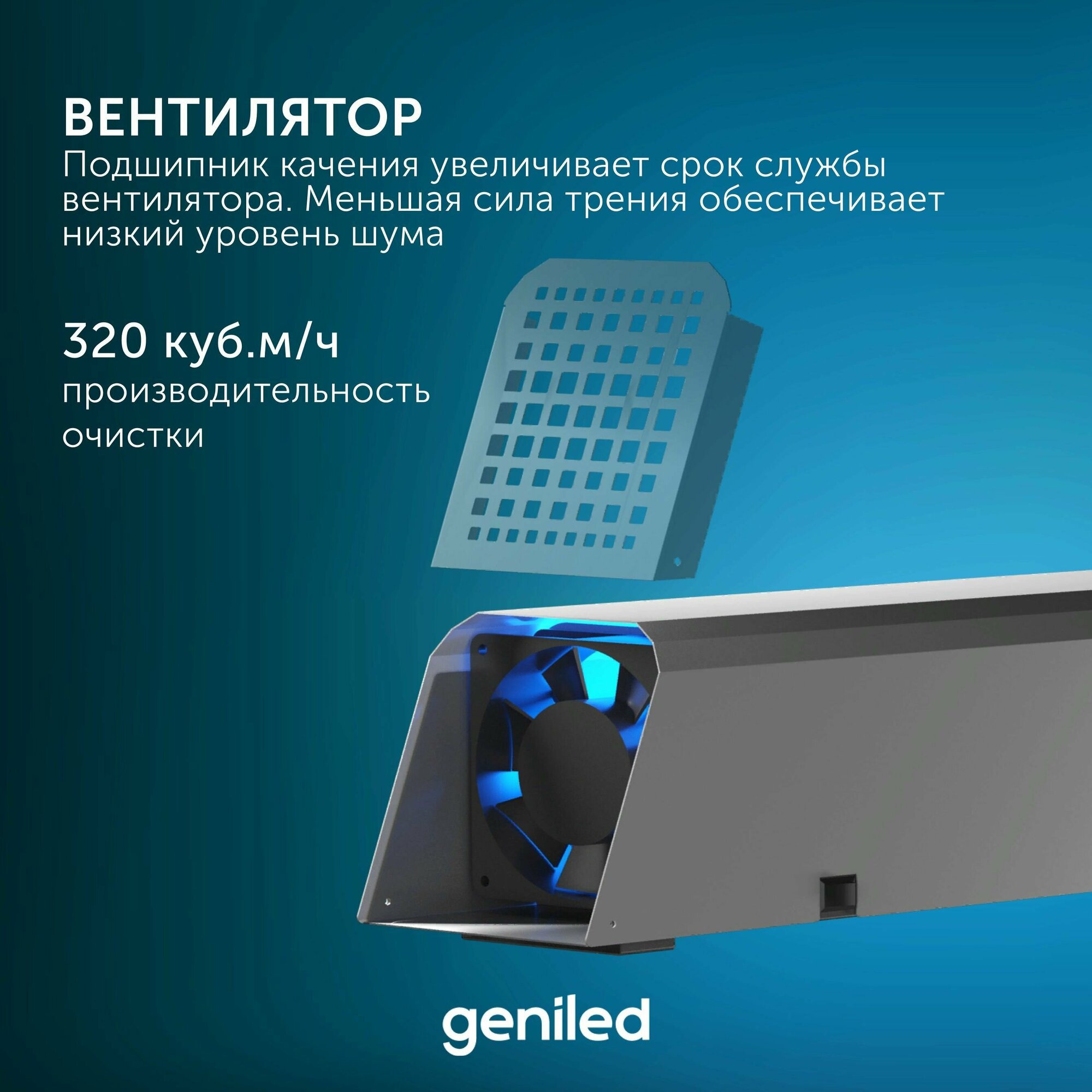 Рециркулятор бактерицидный для дома Protego 80Вт (безопасно для людей и животных) F320 — фото 1