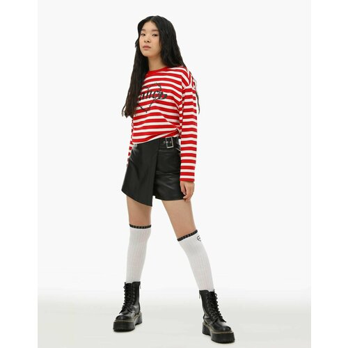 фото Юбка-шорты gloria jeans, размер 12-13л/158 (40), черный