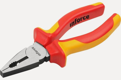 Изображение товара Диэлектрические пассатижи Inforce 180 мм 1000В 06-18-19