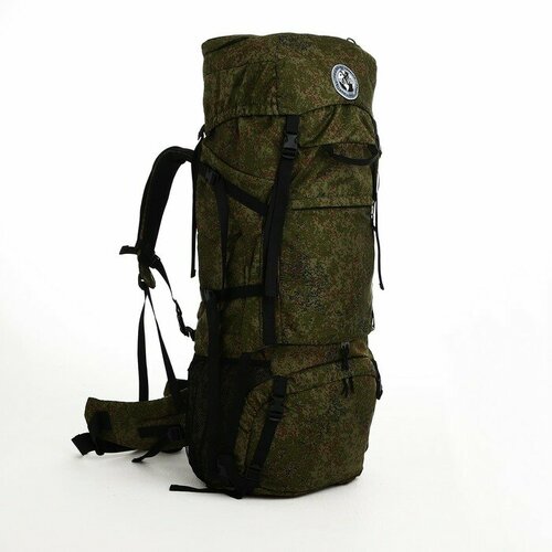 Рюкзак туристический, 120 л, отдел на шнурке, 2 наружных кармана, цвет зелёный/пиксели рюкзак тур тигрис 5 80 л отдел на шнурке 2 наружных кармана цвет мох зелёный
