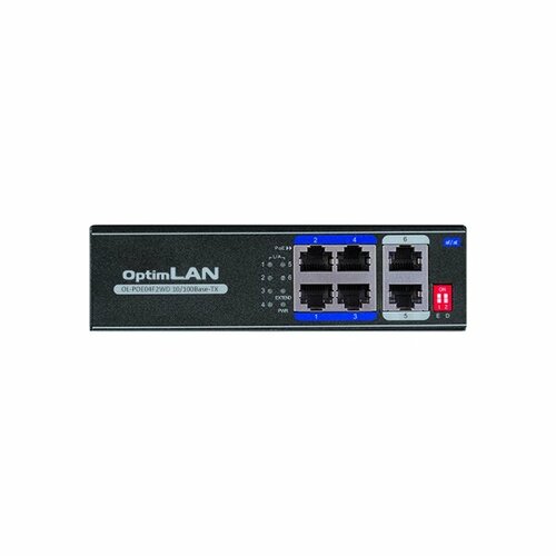 Коммутатор OptimLan OL-POE04F2WD 6-портовый 100Мбитc с PoE 319000₽