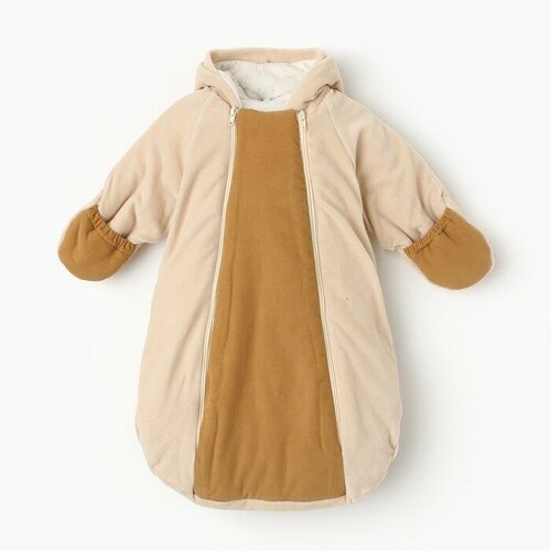 Конверт утепленный для новорожденных цвет латте рост 62 см 4440₽